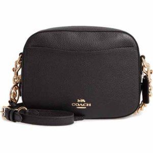 Coach Pebbled Leather Camera Crossbody Bag